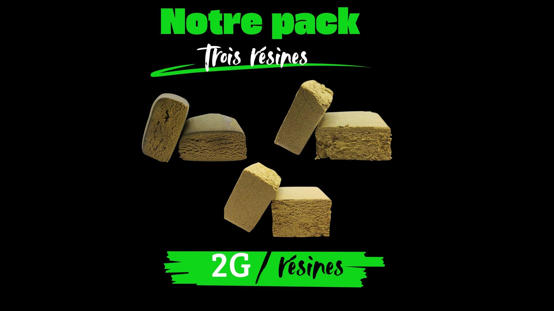 Pack 3 Résines